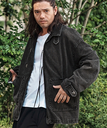 CAMBIO（カンビオ） 【】Heavy Weight Indigo Sweat Poncho Like