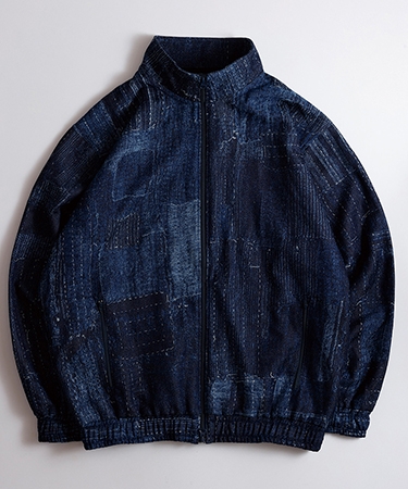 【FDMTL(ファンダメンタル)】BORO TRACK JACKET RINSE トラックジャケット(FA26JK17R)の画像