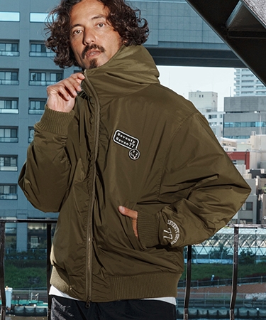 【seventy seven(セブンティセブン)】padding hoodie rib JKT 中綿ジャケット(7725W050)_1