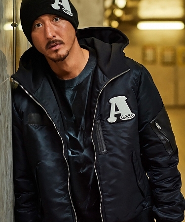 ACANTHUS(アカンサス)】 muta Nylon Hooded MA-1 ジャケット(MA2218