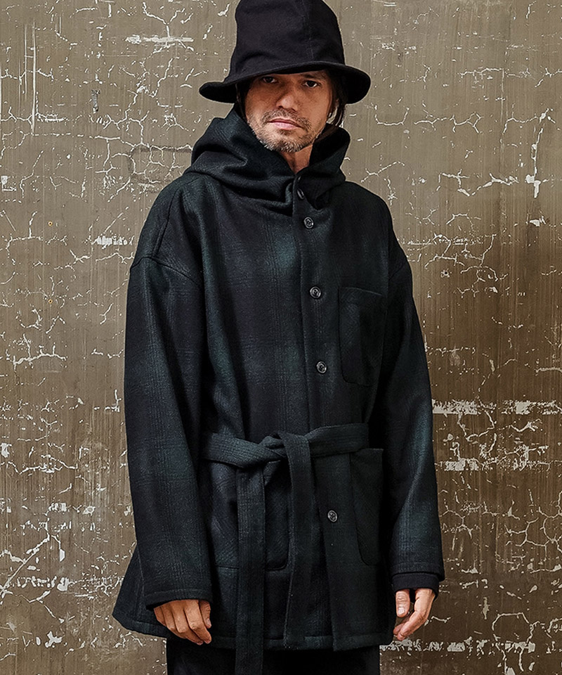 【EGO TRIPPING(エゴトリッピング)】WOOL HOODIE ROBE