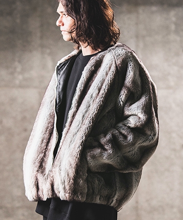 GLIMCLAP 【GLIMCLAP(グリムクラップ)】Fake fur collarless