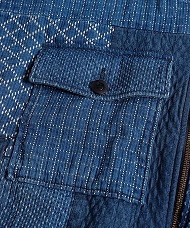 FDMTL 【FDMTL(ファンダメンタル)】PATCHWORK POCKET JACKET 3YR WASH