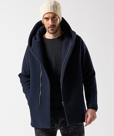 【wjk】 zip witch coat フーデッドコート(1873 wo06e)の画像