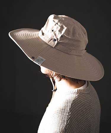 GLIMCLAP 【GLIMCLAP(グリムクラップ)】Long Brim Field Hat サファリ