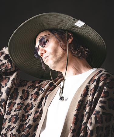 GLIMCLAP 【GLIMCLAP(グリムクラップ)】Long Brim Field Hat サファリ