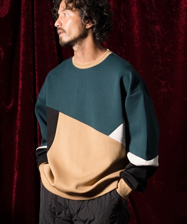 ANGENEHM(アンゲネーム)】Double knit material switching