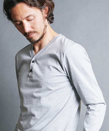 【Magine(マージン)】BD CTN V-N HENLY L-S ヘンリーネックカットソー(2512-011) | Magine | 03