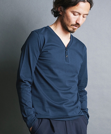 【Magine(マージン)】BD CTN V-N HENLY L-S ヘンリーネックカットソー(2512-011) | Magine | 05