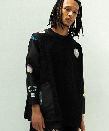 STOF（ストフ） 【】FLAGMENTS MIX PULLOVER プルオーバー(SF25AW-17