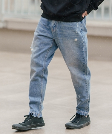 【CAMBIO(カンビオ)】ダメージ加工バルーンデニムパンツ(22138CM) | CAMBIO | 01