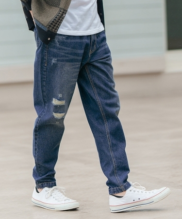 【CAMBIO(カンビオ)】ダメージ加工バルーンデニムパンツ(22138CM) | CAMBIO | 02