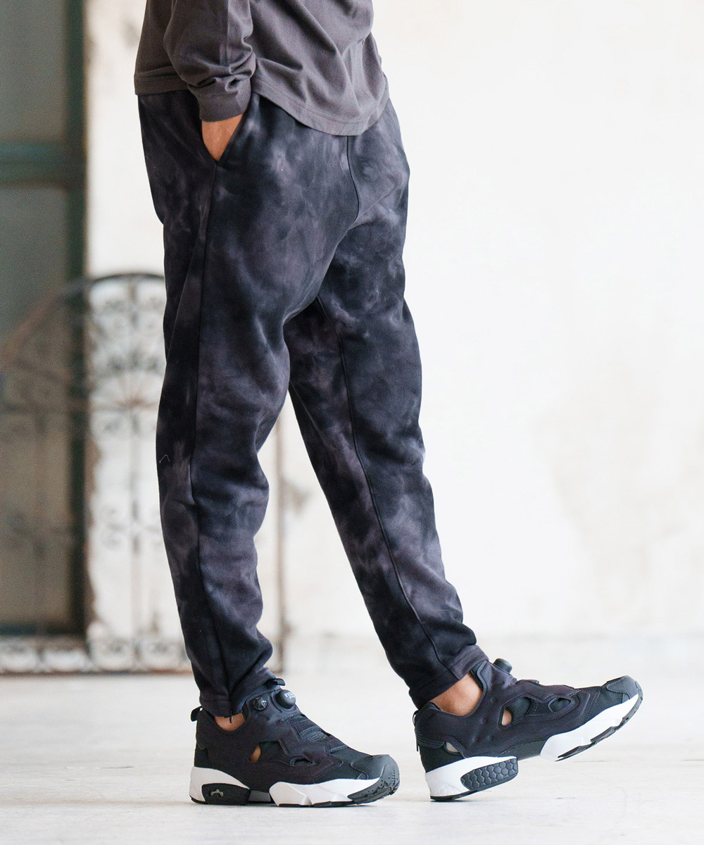 CAMBIO(カンビオ)】 Tie dye Baloon Silhouette Sweat Pants