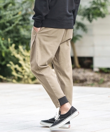 CAMBIO(カンビオ)】 KATSURAGI Stretch Hem Adjuster Tapered Pants 