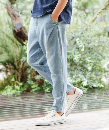 【CAMBIO(カンビオ)】Stretch Denim Soft Balloon Pants バルーン 