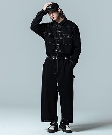 【glamb(グラム)】Oversized Denim All in One オーバーサイズデニムオールインワン(GB0323-P01) | glamb | 02