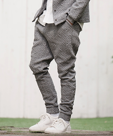 CAMBIO（カンビオ） 【】ケーブルキルティングリブパンツ(CAM-3461AGS3