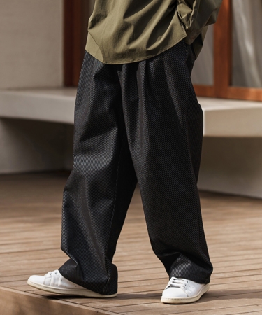 CAMBIO（カンビオ） Jacquard Denim Two Tuck CAMBIO カンビオ ワイド