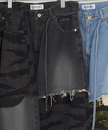 【DISCOVERED(ディスカバード)】LAYERED ARMY DENIM PANTS パンツ(DC-AW25-PT-06) | DISCOVERED | 03