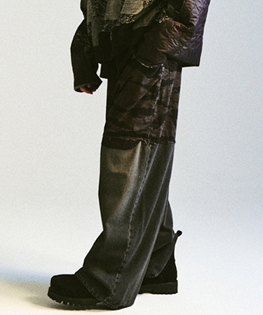 【DISCOVERED(ディスカバード)】LAYERED ARMY DENIM PANTS パンツ(DC-AW25-PT-06) | DISCOVERED | 04