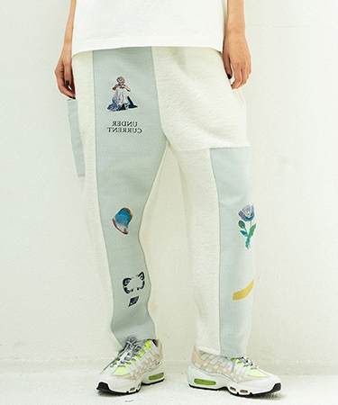 【STOF(ストフ)】FLAGMENTS MIX DAYOFF PANT ワイドパンツ(SF25AW-18) | STOF | 01