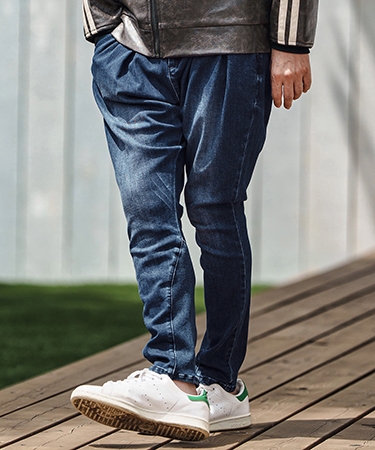 CAMBIO（カンビオ） 【】Stretch Denim Ribbed Hem Pants デニムパンツ