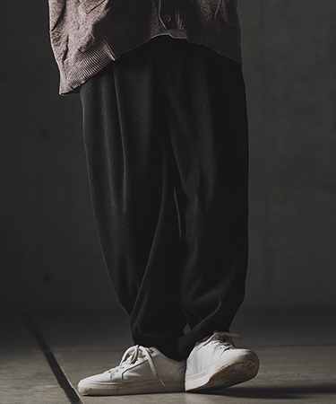 GLIMCLAP 【GLIMCLAP(グリムクラップ)】Balloon wide pants-Wide-wale