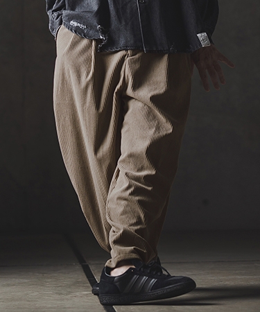 GLIMCLAP 【GLIMCLAP(グリムクラップ)】Balloon wide pants-Wide-wale