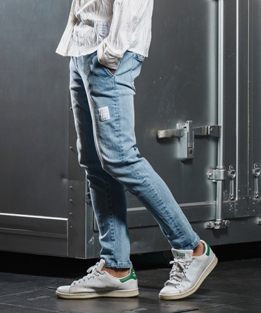 【wjk reluxe】tight tension knit denim skinny pants デニムスキニーパンツ(WR25W-17) | wjk | 01