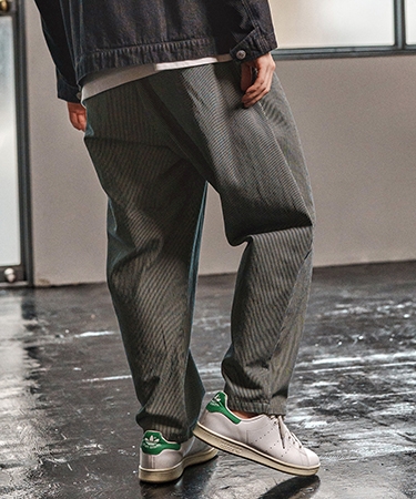 CAMBIO（カンビオ） 【】Denim Stripe Balloon Pants デニムバルーン
