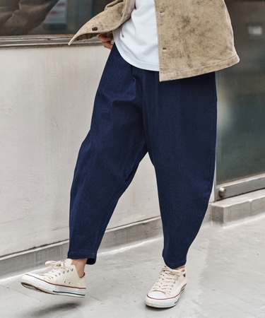 【CAMBIO(カンビオ)】Fleece Lining Denim Curve Pants デニムカーブパンツ(CAM25AW-021) | CAMBIO | 02