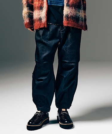 glamb（グラム） 【】Deformed Knit Denim ディフォームドニットデニム 