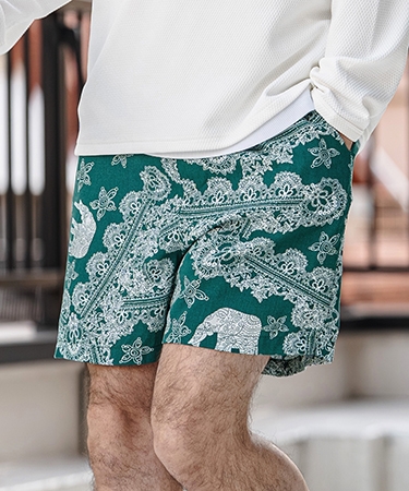 【CAMBIO(カンビオ)】エスニックスタイル総柄ショートパンツ(CMB-R0197) | CAMBIO | 03