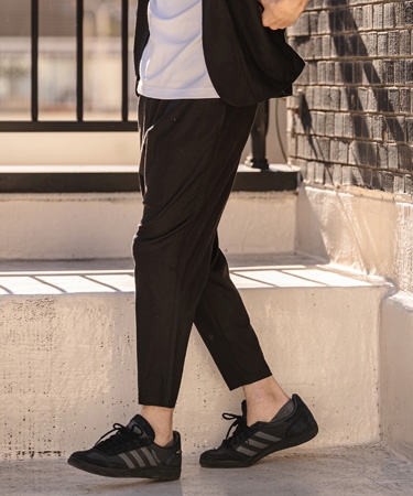 【CAMBIO(カンビオ)】Stretch Linen Rayon Ankle Tapered Pants アンクルパンツ(S66026cmb) | CAMBIO | 01