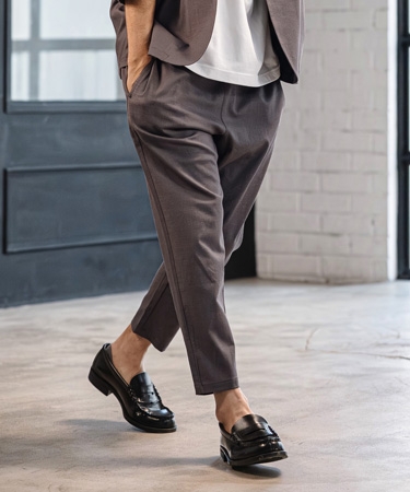 【CAMBIO(カンビオ)】Stretch Linen Rayon Ankle Tapered Pants アンクルパンツ(S66026cmb) | CAMBIO | 02