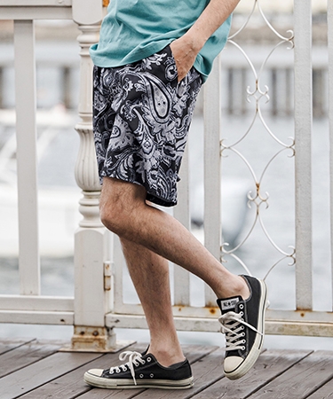 【CAMBIO(カンビオ)】Lightweight Fabric Classic Paisley Short Pants ショートパンツ(CAM26SS-004) | CAMBIO | 02
