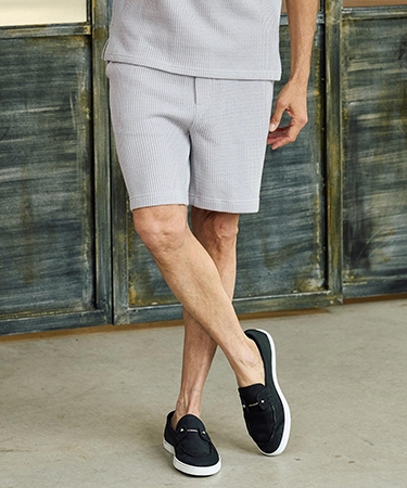 【Maison code 13(メゾンコードサーティーン)】rib knit shorts ニットショートパンツ(M26S-06) | Maison code 13 | 01