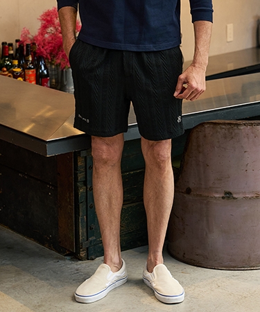 【Maison code 13(メゾンコードサーティーン)】Jacquard knit sew shorts ニットショートパンツ(M26S-08) | Maison code 13 | 02