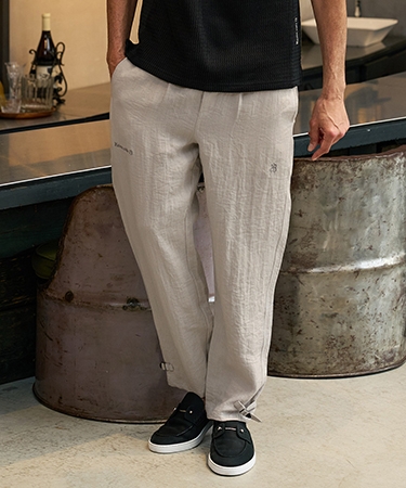 【Maison code 13(メゾンコードサーティーン)】linen like belted pants リネン風パンツ(M26S-12) | Maison code 13 | 01
