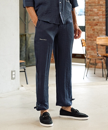 【Maison code 13(メゾンコードサーティーン)】linen like belted pants リネン風パンツ(M26S-12) | Maison code 13 | 02