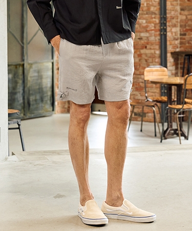 【Maison code 13(メゾンコードサーティーン)】linen like belted shorts リネン風ショートパンツ(M26S-13) | Maison code 13 | 01
