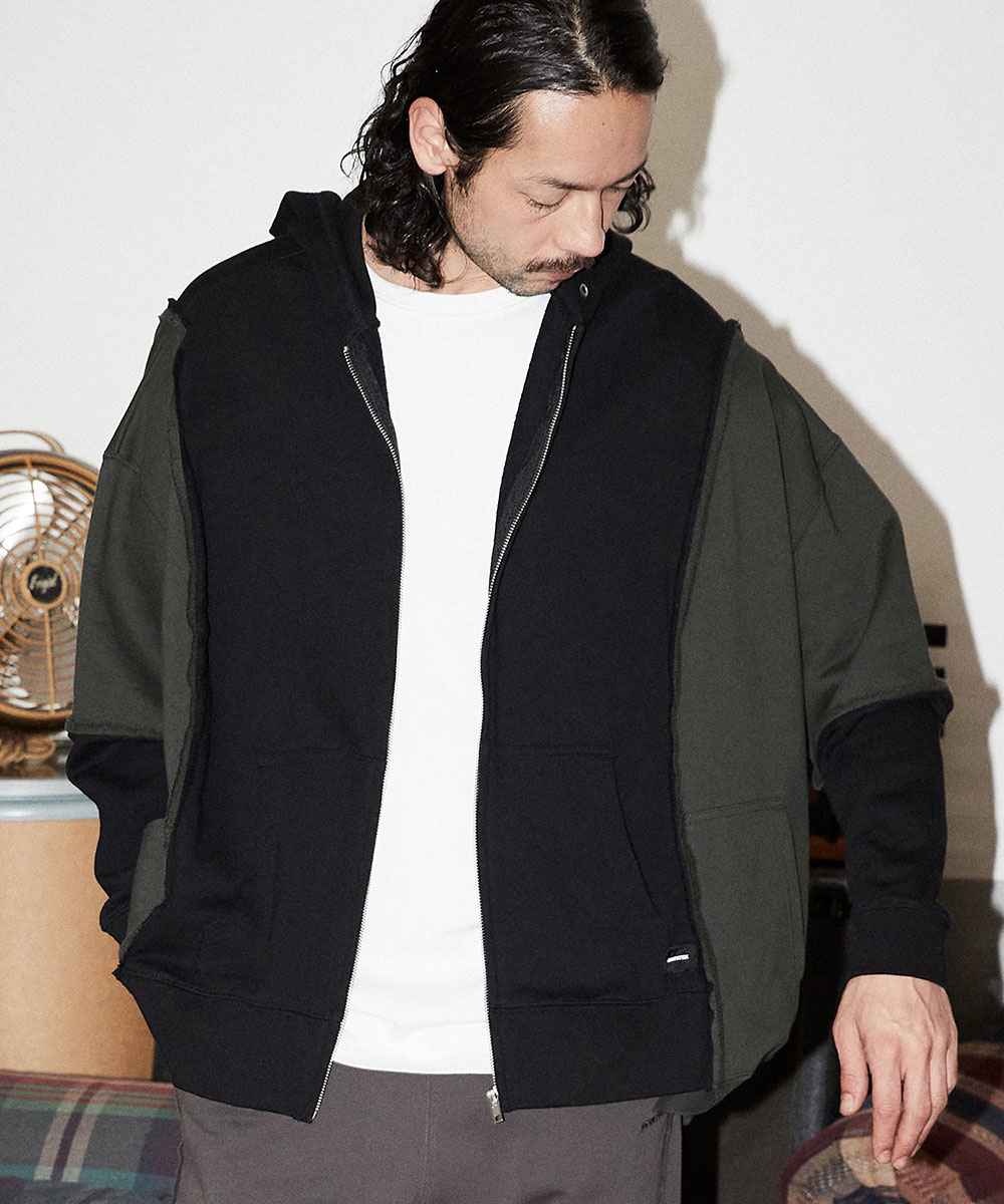 ADAM PATEK(アダムパテック)】 rebuild zipup hoodie(THE CHARLIE