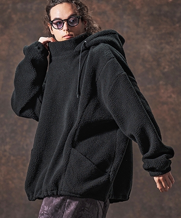 【Jih Nunc(ジーヌンク)】ワイドシルエットボアプルパーカー(JIH-R1138) | Jih Nunc | 01