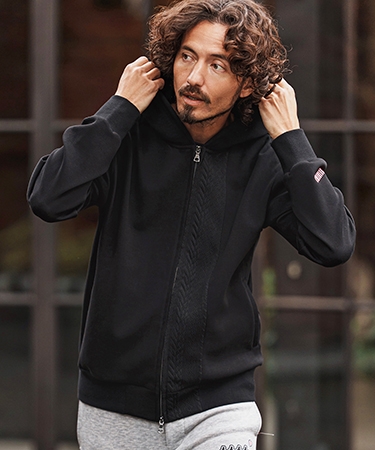 【felkod(フィルコッド)】Cable Knit Like Cardboard Knit Parka パーカー(F26S020) | felkod | 02