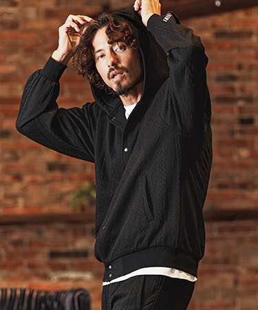 【felkod(フィルコッド)】Cable Knit Like Jacquard Knit sew Parka パーカー(F26S040) | felkod | 03