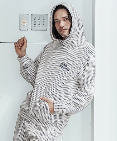 【No Rain No Rainbow(ノーレインノーレインボー)】waffle knit hoodie パーカー(NR26S-01) | No Rain No Rainbow | 02