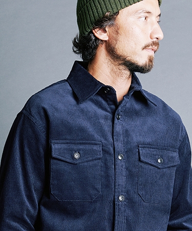 Magine(マージン)】CTN CORDUROY WORK SHIRTS コーデュロイシャツ(2331