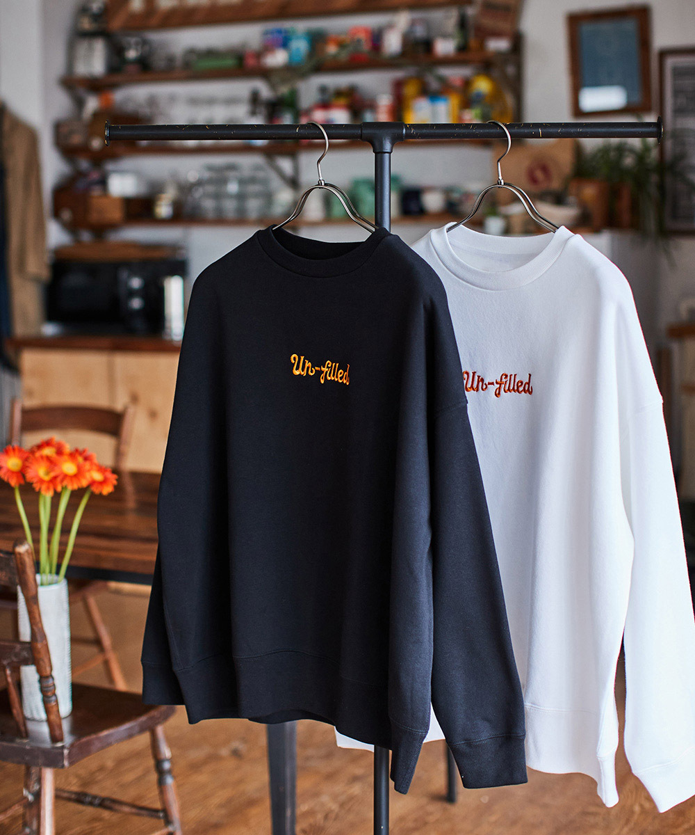 msw1011-Logo one point stitch Big silhouette Sweat スウェット-