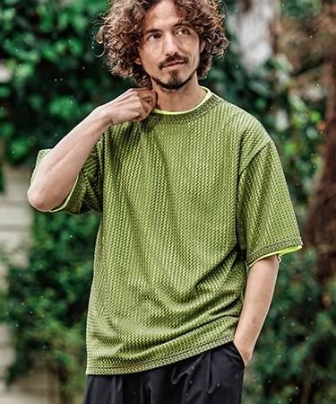 CAMBIO（カンビオ） 【】Russell Layered Short Sleeve Cut sew