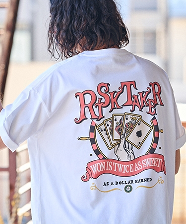 【CAMBIO(カンビオ)】ビッグシルエットプリントTシャツ（RISKTAKER）(CASD-125) | CAMBIO | 01